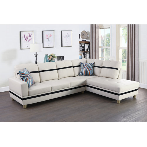 Leather Sectionals On Sale You'll Love Wayfair